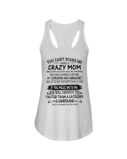 DAUGHTER GIFT - CRAZY MOM HURRICANE SUNSHINE Ladies Flowy Tank tile