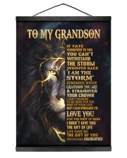 GRANDMOTHER TO GRANDSON GIFT- STORM CROWN -LION Hanging Canvas tile