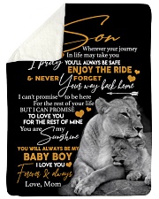 MOM TO SON GIFT- LION- LOVE YOU -THE REST OF MINE Sherpa Fleece Blanket tile