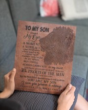 MOM TO SON GIFT - LION A MAN STOOD - PROUDEST 11x14 Gallery Wrapped Canvas Prints aos-canvas-pgw-11x14-lifestyle-front-25