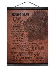 MOM TO SON GIFT - LION A MAN STOOD - PROUDEST Hanging Canvas tile