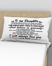 MOM TO DAUGHTER GIFT I'M ALWAYS IN YOUR HEART Rectangular Pillowcase aos-pillow-rectangular-front-lifestyle-02