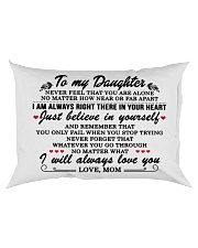 MOM TO DAUGHTER GIFT I'M ALWAYS IN YOUR HEART Rectangular Pillowcase back