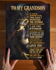 NANNY TO GRANDSON GIFT- FATE STORM CROWN -LION 11x14 Gallery Wrapped Canvas Prints aos-canvas-pgw-11x14-lifestyle-front-32
