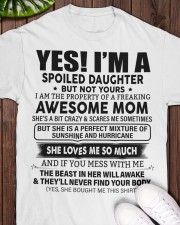 STUBBORN DAUGHTER GIFT - AWESOME MOM- HURRICANE Classic T-Shirt apparel-classic-tshirt-lifestyle-front-160