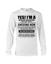 STUBBORN DAUGHTER GIFT - AWESOME MOM- HURRICANE Long Sleeve Tee tile
