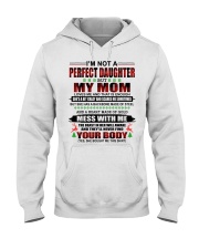 MOM TO DAUGHTER GIFT - CHRISTMAS - BACK BONE MADE OF STEEL - A HEART OF GOLD Hooded Sweatshirt tile