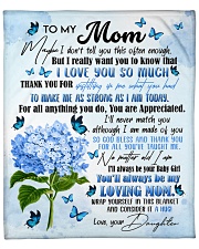 DAUGHTER TO MOM GIFT- TAUGHT ME- MAKE ME STRONG Fleece Blanket tile