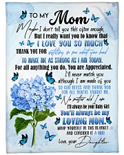 DAUGHTER TO MOM GIFT- TAUGHT ME- MAKE ME STRONG Large Fleece Blanket - 60" x 80" front