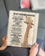 GRANDMA TO GRANDDAUGHTER GIFT GIRAFFE SMILE MORE 11x14 Gallery Wrapped Canvas Prints aos-canvas-pgw-11x14-lifestyle-front-25