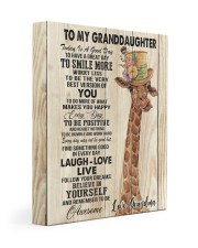GRANDMA TO GRANDDAUGHTER GIFT GIRAFFE SMILE MORE 11x14 Gallery Wrapped Canvas Prints front