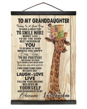 GRANDMA TO GRANDDAUGHTER GIFT GIRAFFE SMILE MORE Hanging Canvas tile
