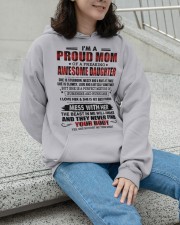 DAUGHTER TO MOM GIFT SHE IS MY BEST FRIEND Hooded Sweatshirt apparel-hooded-sweatshirt-lifestyle-front-101