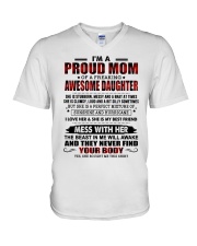 DAUGHTER TO MOM GIFT SHE IS MY BEST FRIEND V-Neck T-Shirt tile