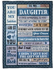 MOM TO DAUGHTER GIFT- I AM THE STORM- CROWN Large Fleece Blanket - 60" x 80" front