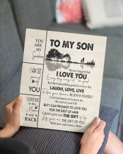 MOM TO SON GIFT GUITAR LIVE LAUGH LOVE 11x14 Gallery Wrapped Canvas Prints aos-canvas-pgw-11x14-lifestyle-front-25