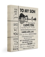 MOM TO SON GIFT GUITAR LIVE LAUGH LOVE 11x14 Gallery Wrapped Canvas Prints front