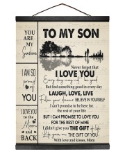 MOM TO SON GIFT GUITAR LIVE LAUGH LOVE Hanging Canvas tile