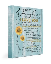 MOM TO DAUGHTER GIFT- SUNSHINE- SUNFLOWER- BRAVE 11x14 Gallery Wrapped Canvas Prints front
