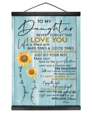 MOM TO DAUGHTER GIFT- SUNSHINE- SUNFLOWER- BRAVE Hanging Canvas tile