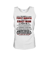 DAUGHTER GIFT - CRAZY MOM PERFECT HURRICANE Unisex Tank tile