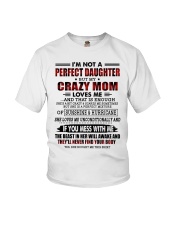DAUGHTER GIFT - CRAZY MOM PERFECT HURRICANE Youth T-Shirt tile