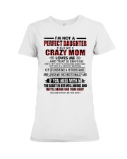 DAUGHTER GIFT - CRAZY MOM PERFECT HURRICANE Premium Fit Ladies Tee tile