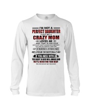 DAUGHTER GIFT - CRAZY MOM PERFECT HURRICANE Long Sleeve Tee tile