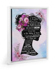 MOM TO DAUGHTER GIFT - REMEMBER HOW MUCH YOU ARE LOVED Floating Framed Canvas Prints White tile