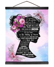 MOM TO DAUGHTER GIFT - REMEMBER HOW MUCH YOU ARE LOVED Hanging Canvas tile