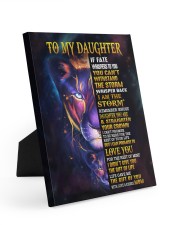 MOM TO DAUGHTER GIFT- STORM STRAIGHTEN CROWN LION Easel-Back Gallery Wrapped Canvas tile