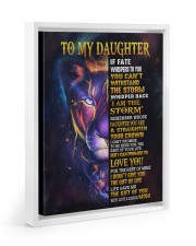 MOM TO DAUGHTER GIFT- STORM STRAIGHTEN CROWN LION Floating Framed Canvas Prints White tile