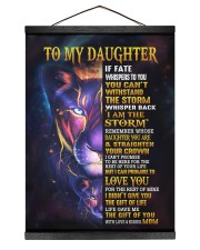 MOM TO DAUGHTER GIFT- STORM STRAIGHTEN CROWN LION Hanging Canvas tile
