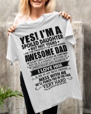 SPOILED DAUGHTER GIFT - AWESOME DAD- BEST FRIEND Classic T-Shirt apparel-classic-tshirt-lifestyle-front-117