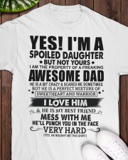 SPOILED DAUGHTER GIFT - AWESOME DAD- BEST FRIEND Classic T-Shirt apparel-classic-tshirt-lifestyle-front-160