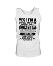 SPOILED DAUGHTER GIFT - AWESOME DAD- BEST FRIEND Unisex Tank tile
