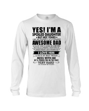 SPOILED DAUGHTER GIFT - AWESOME DAD- BEST FRIEND Long Sleeve Tee tile