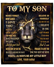 MOM TO SON GIFT LION NEVER GIVE UP - DO YOUR BEST Fleece Blanket - 50" x 60" front