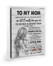 DAUGHTER TO MOM GIFT - SUCH AN IMPORTANT PERSON Floating Framed Canvas Prints White tile