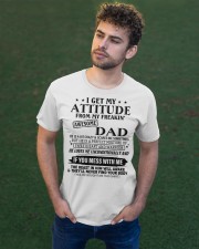 DAUGHTER SON GIFT- ATTITUDE- AWESOME DAD- WARRIOR Classic T-Shirt apparel-classic-tshirt-lifestyle-front-43
