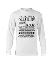 DAUGHTER SON GIFT- ATTITUDE- AWESOME DAD- WARRIOR Long Sleeve Tee tile