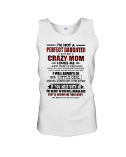DAUGHTER GIFT - CRAZY MOM LOVING MOTHER PERFECT Unisex Tank tile