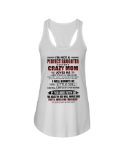DAUGHTER GIFT - CRAZY MOM LOVING MOTHER PERFECT Ladies Flowy Tank tile