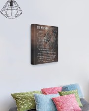 MOM TO SON GIFT LION FOLLOW YOUR DREAMS - LAUGH 11x14 Gallery Wrapped Canvas Prints aos-canvas-pgw-11x14-lifestyle-front-02