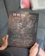 MOM TO SON GIFT LION FOLLOW YOUR DREAMS - LAUGH 11x14 Gallery Wrapped Canvas Prints aos-canvas-pgw-11x14-lifestyle-front-25