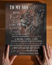 MOM TO SON GIFT LION FOLLOW YOUR DREAMS - LAUGH 11x14 Gallery Wrapped Canvas Prints aos-canvas-pgw-11x14-lifestyle-front-32