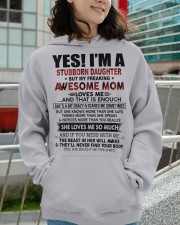 STUBBORN DAUGHTER GIFT - CRAZY MOM PERFECT ENOUGH Hooded Sweatshirt apparel-hooded-sweatshirt-lifestyle-front-102