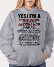 STUBBORN DAUGHTER GIFT - CRAZY MOM PERFECT ENOUGH Hooded Sweatshirt apparel-hooded-sweatshirt-lifestyle-front-85