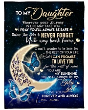 MOM TO DAUGHTER GIFT- BUTTERFLY- ENJOY THE RIDE Large Fleece Blanket - 60" x 80" front