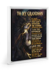 NONNA TO GRANDSON GIFT- FATE STORM CROWN -LION Floating Framed Canvas Prints White tile